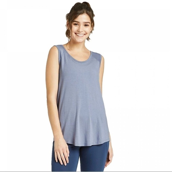 Joy Lab Tempest Blue Active Soft Tank Top Size M - Picture 1 of 8